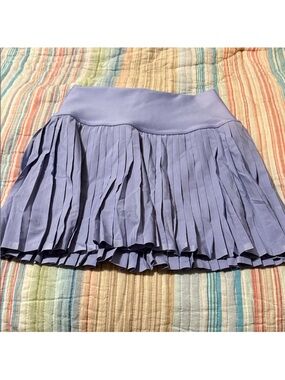 ALO Yoga Lavender Pleated Mini Skirt
